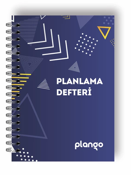 Mavi Üçgenler Günlük Planlayıcı Defter - Ders Çalışma Planlayıcı Defteri - Planlama Defteri ürün görseli 1