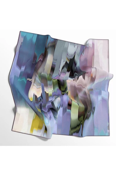 İpekal 90x90 Xclusive Vual %20 Yazlık ipek Eşarp ürün görseli 1