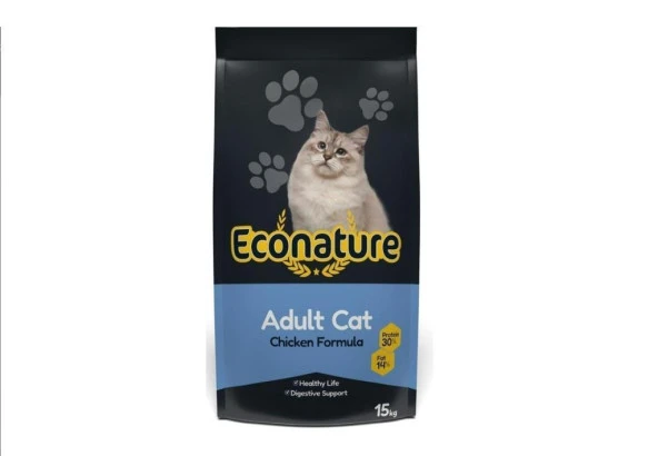 Econature Tavuklu Yetişkin Kedi Maması 15 Kg ürün görseli 1
