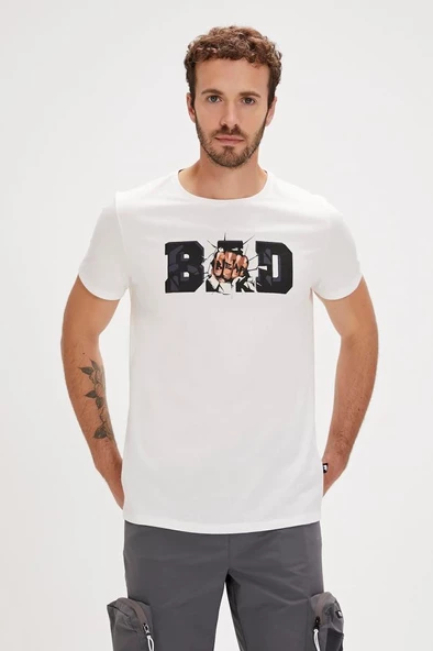Bad Bear BANG T-SHIRT OFF-WHITE Erkek Tişört Beyaz S-XXL ürün görseli 1