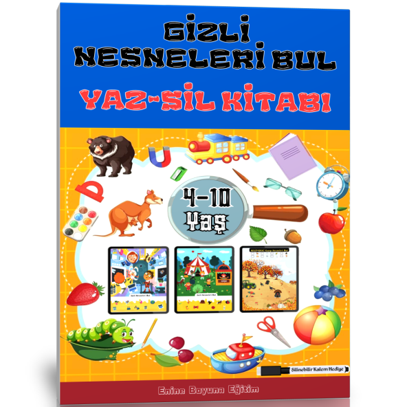 Gizli Nesneleri Bul YAZ-SİL Kitabı ürün görseli 1