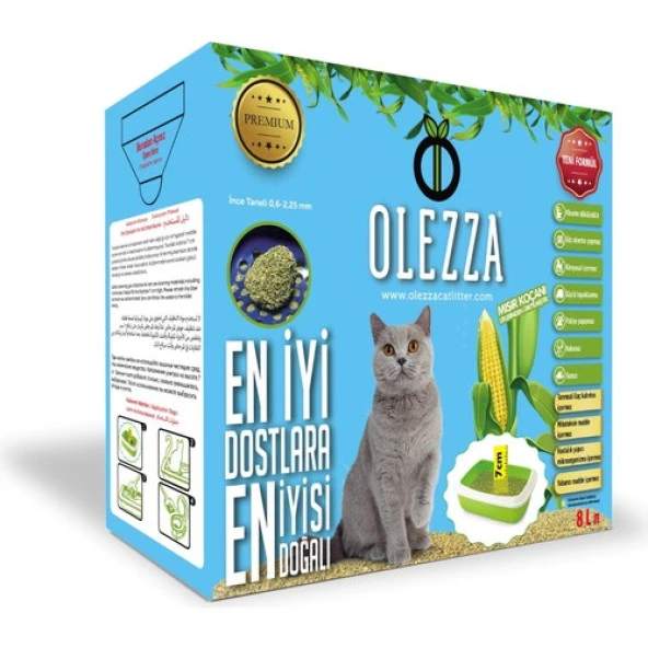 Olezza Mısır Koçanı Kedi Kumu 8Lt - Resim 2