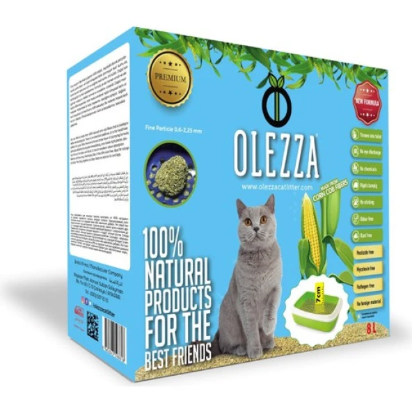 Olezza Mısır Koçanı Kedi Kumu 8Lt - Resim 3