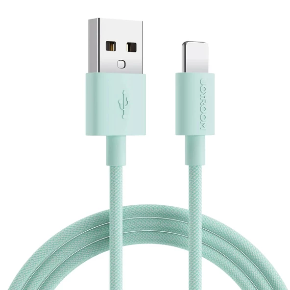 Joyroom İphone USB Renkli Yanmaz Silikon Data Şarj Kablosu - Resim 2