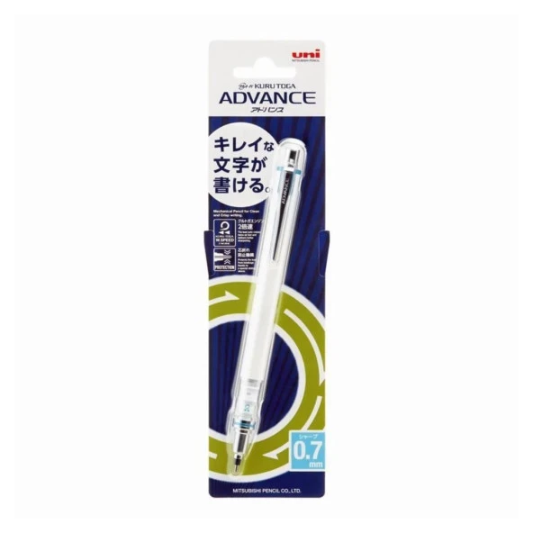 Uniball Kuru Toga Advance 0.7 Versatil Kalem Beyaz M7-559/1P Beyaz ürün görseli 1