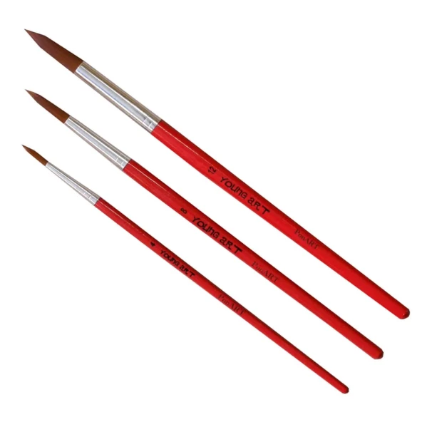 Ponart Young Art 7200 Sentetik Fırça Yuvarlak Uçlu No:6 ürün görseli 1