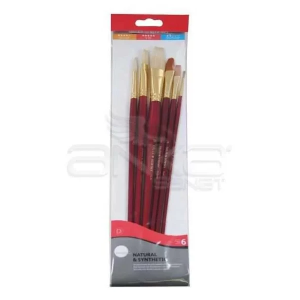 Daler Rowney Simply Natural Synthetic 6lı Fırça Seti 216 940 600 ürün görseli 1