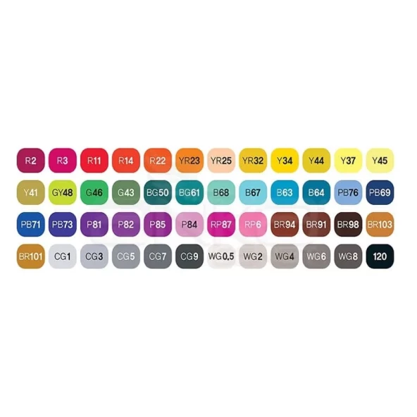 Touch Twin Marker Kalem 48li Set - Resim 2
