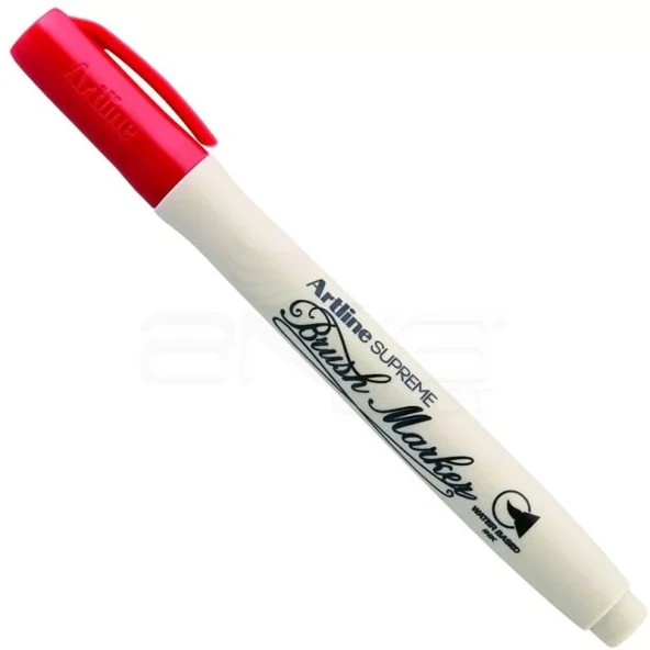 Artline Supreme Brush Marker Fırça Uçlu Kalem Red ürün görseli 1