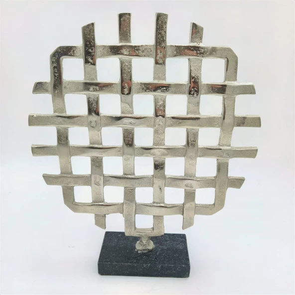 Crearthome Kafesli Metal Dekoratif Aksesuuar 30x34 cm Kermanhome1 ürün görseli 1