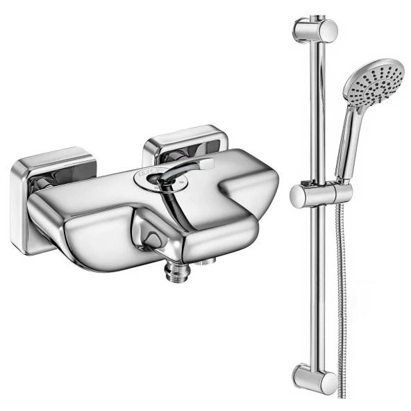 ECA Novita Banyo Bataryası + ECA Logica Sürgülü Duş Seti Üst Takımı ürün görseli 1