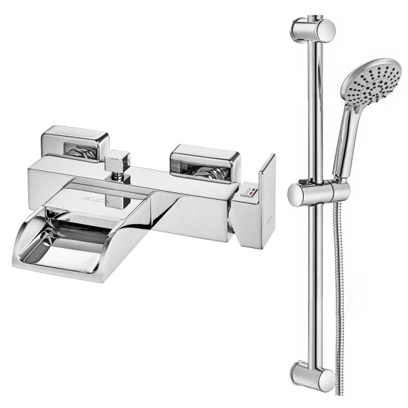 ECA Natura Banyo Bataryası + ECA Logica Sürgülü Duş Seti Üst Takımı ürün görseli 1