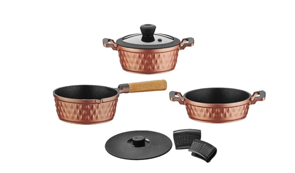 Brioni Diamond 5 Parça Rose Midi Set - Resim 3