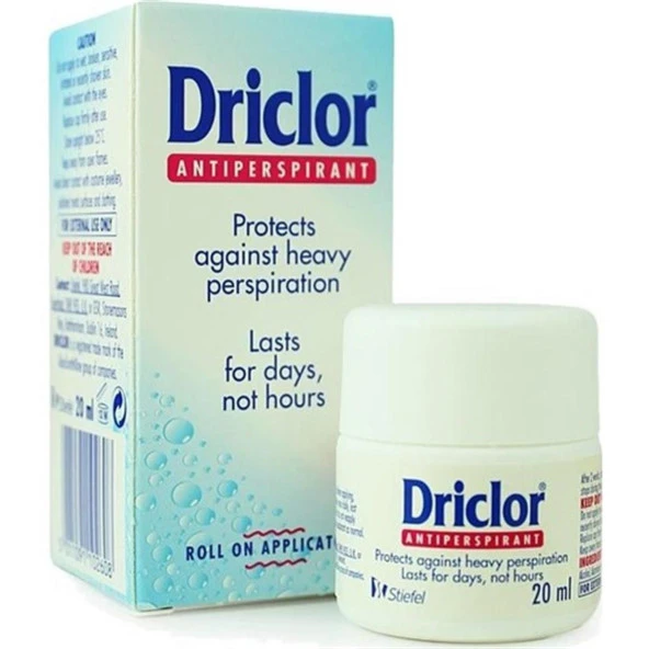 Driclor Antiperspirant Deodorant 20 ml ürün görseli 1