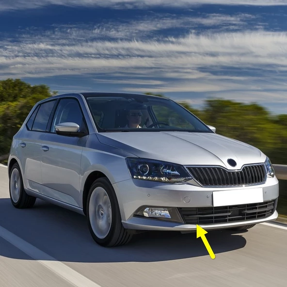 Skoda Fabia 3 2015-2018 Ön Tampon Orta Izgara Sağ Parçası 6V0853666 ürün görseli 1