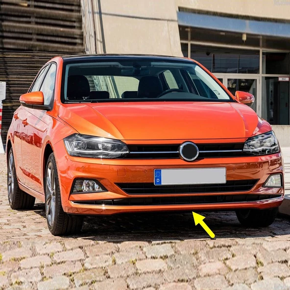 VW Polo 2018-2021 Ön Tampon Alt Spoyleri Kaplaması 2G0805903B ürün görseli 1