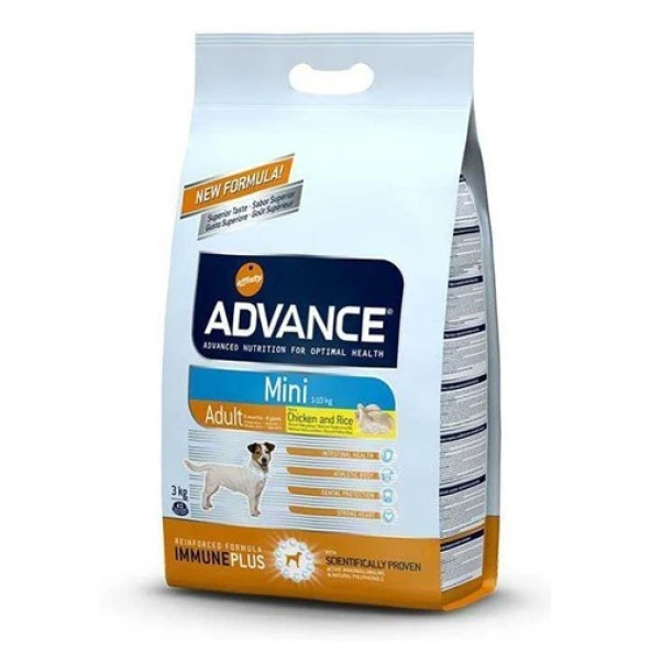 Advance Tavuklu ve Pirinçli Küçük Irk Yetişkin Köpek Maması 3kg ürün görseli 1