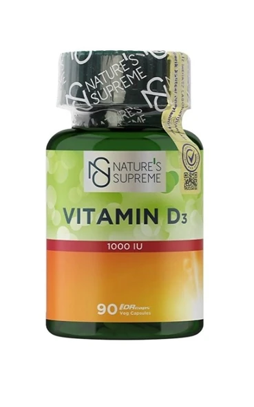 Nature's Supreme Vitamin D3 1000 IU 90 Kapsül ürün görseli 1