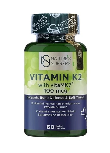 Nature's Supreme Vitamin K2 100 Mcg 60 Kapsül ürün görseli 1