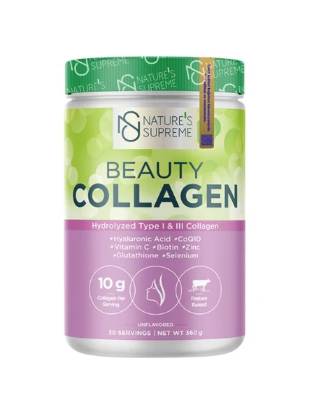 Nature's Supreme Beauty Collagen Powder 360 Gr Aromasız ürün görseli 1