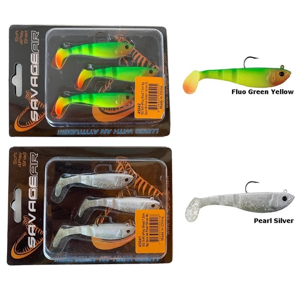 Savage Gear Soft 4Play Shad 7.2cm 8gr 3'lü Paket Silikon Suni Yem ürün görseli 1