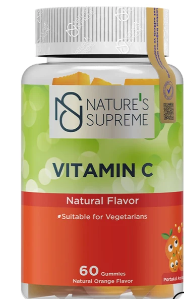 Nature's Supreme Gummies Vitamin C 60 Çiğnenebilir Form ürün görseli 1