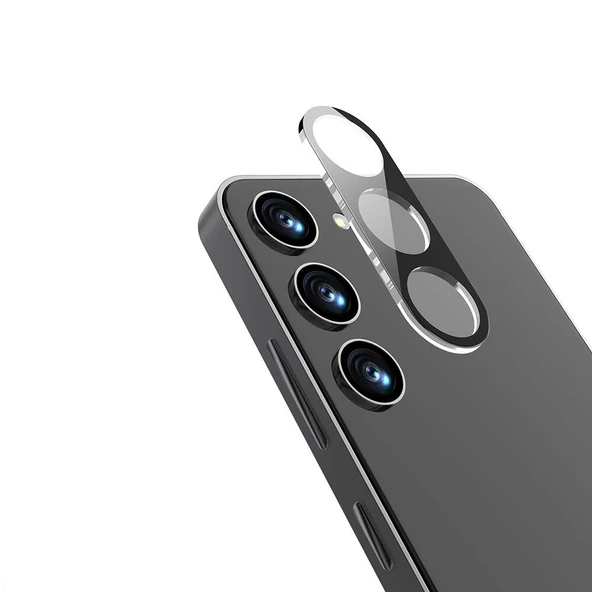 Gpack Samsung Galaxy A55 Kamera Lens Koruyucu Cam Siyah ürün görseli 1