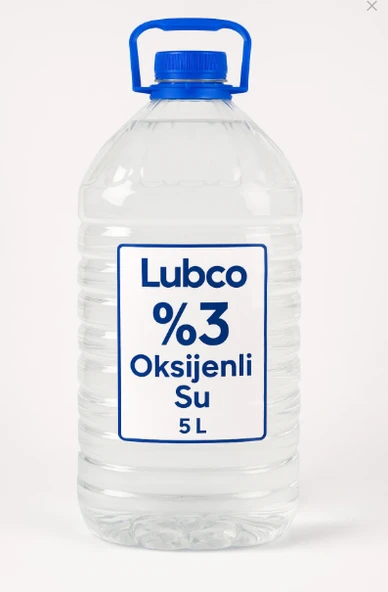 LUBCO Oksijenli Su Standart %3 Dezenfektan&Saç Sarartma 5Kg Pet ambalaj ürün görseli 1