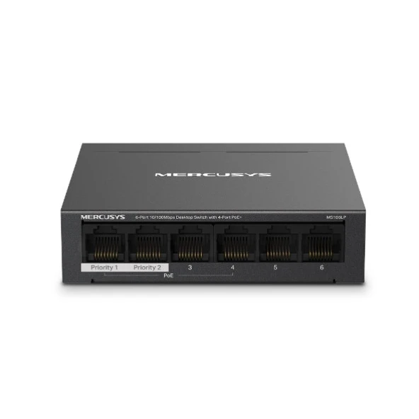 TP-LINK MERCUSYS MS106LP 4 PORT 10/100 MASAÜSTÜ SWITCH YÖNETILEMEZ ürün görseli 1