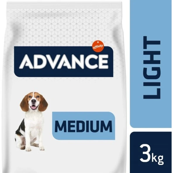 Advance Light Tavuklu ve Pirinçli Orta Irk Yetişkin Köpek Maması 3kg ürün görseli 1