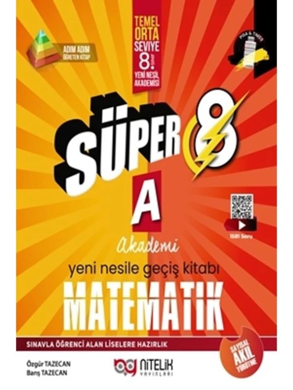 NİTELİK 8.SINIF YENİ NESİL SÜPER MATEMATİK (A) ürün görseli 1