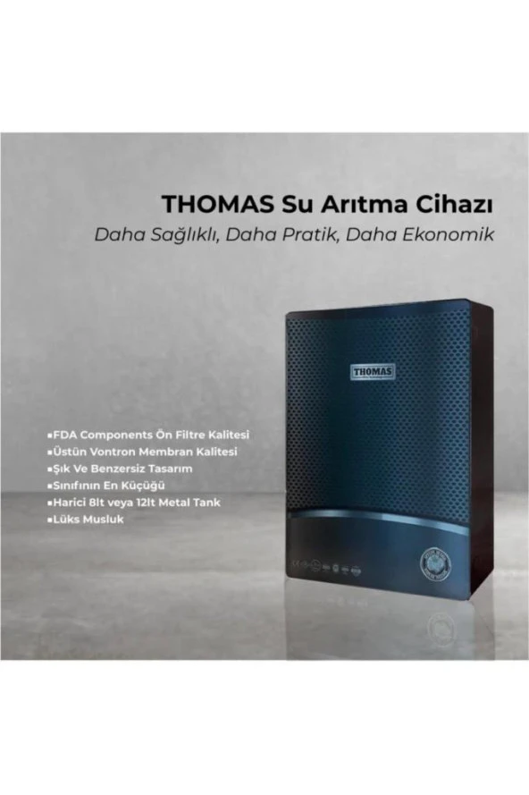 Su Arıtma Cihazı (ankastre Ultra Slim) 8 Litre Metal Tank Ve Lüsk Musluk ürün görseli 1