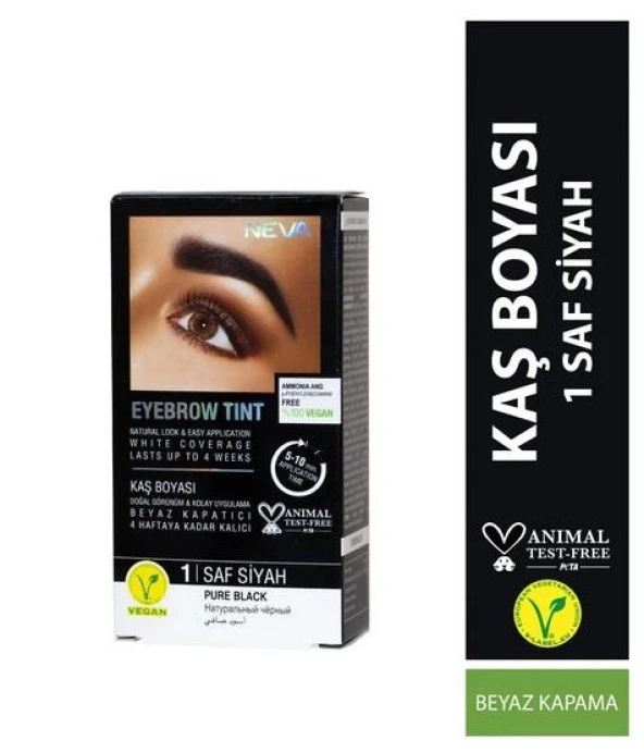 Neva Kaş Boyası %100 Vegan Amonyaksız 1 Saf Siyah ürün görseli 1