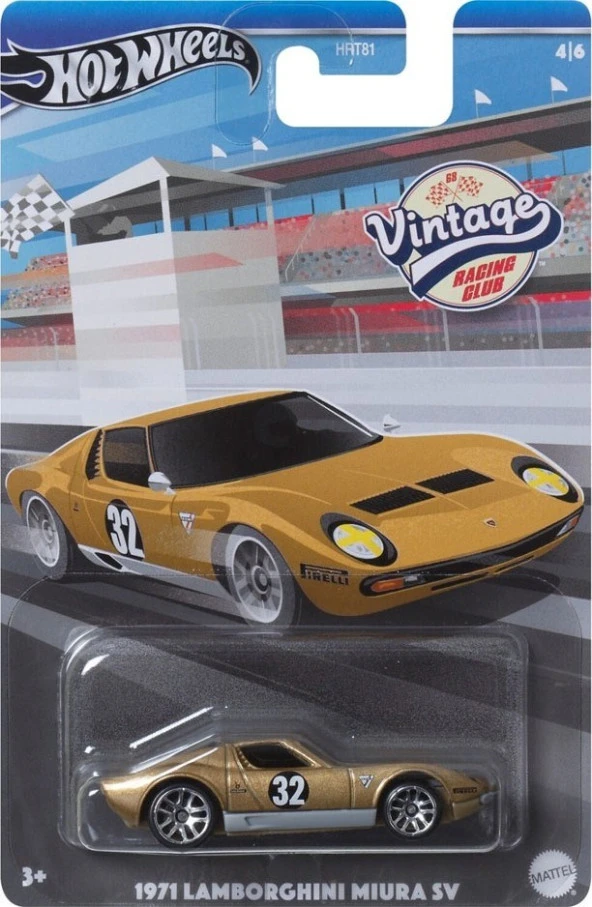 Hot Wheels Vintage Arabalar Özel Seri 1971 Lamborghını Mıura Sv HRV03 - HRT81 ürün görseli 1