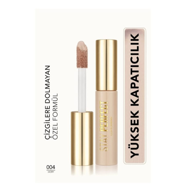 Flormar Stay Perfect Yoğun Pigmentli Kapatıcı 004 Ivory: Soğuk Alt Ton ürün görseli 1