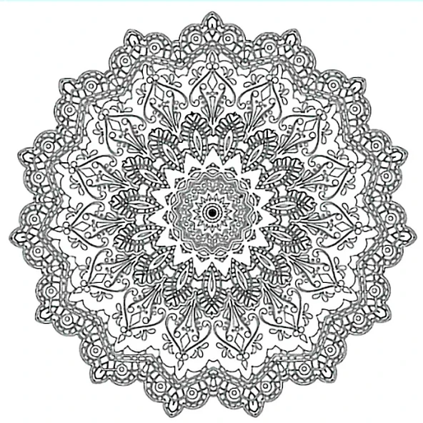 Bigpoint Baskılı Pres Tuval 30x30cm Mandala ürün görseli 1