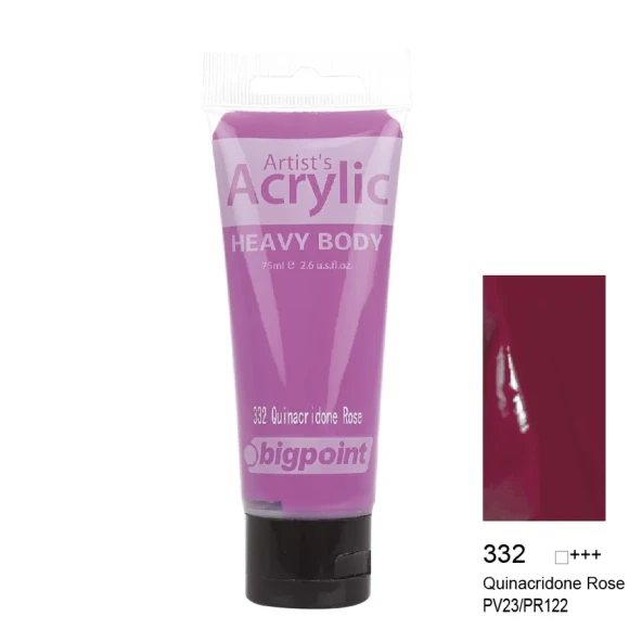 Bigpoint Akrilik Boya 75 ml Quinacridone Rose 332 ürün görseli 1
