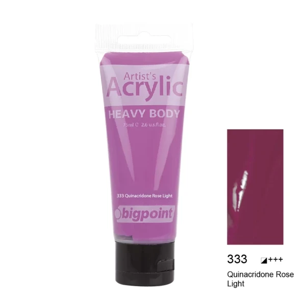 Bigpoint Akrilik Boya 75 ml Quinacridone Rose Light 333 ürün görseli 1