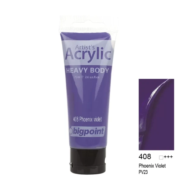 Bigpoint Akrilik Boya 75 ml Phoenix Violet 408 ürün görseli 1