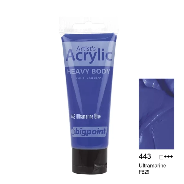 Bigpoint Akrilik Boya 75 ml Ultramarine Blue 443 ürün görseli 1