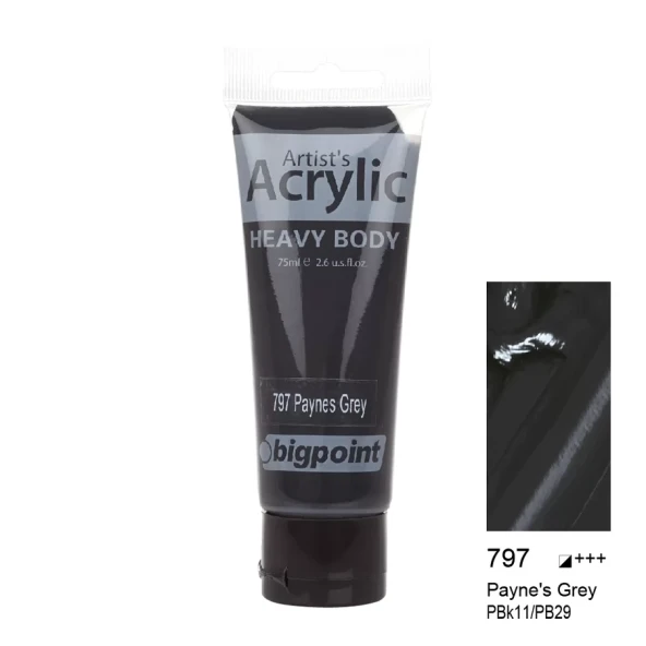 Bigpoint Akrilik Boya 75 ml Payne's Grey 797 ürün görseli 1