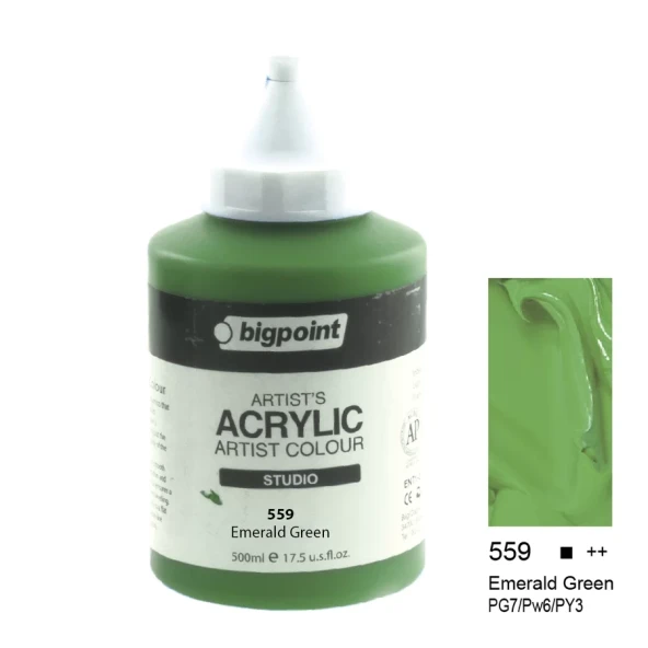 Bigpoint Akrilik Boya 500 ml Emerald Green 559 ürün görseli 1