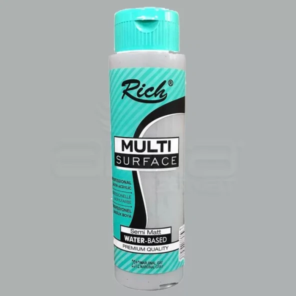 Rich Multi Surface Akrilik Boya 500cc 2312 Marjinal Gri ürün görseli 1
