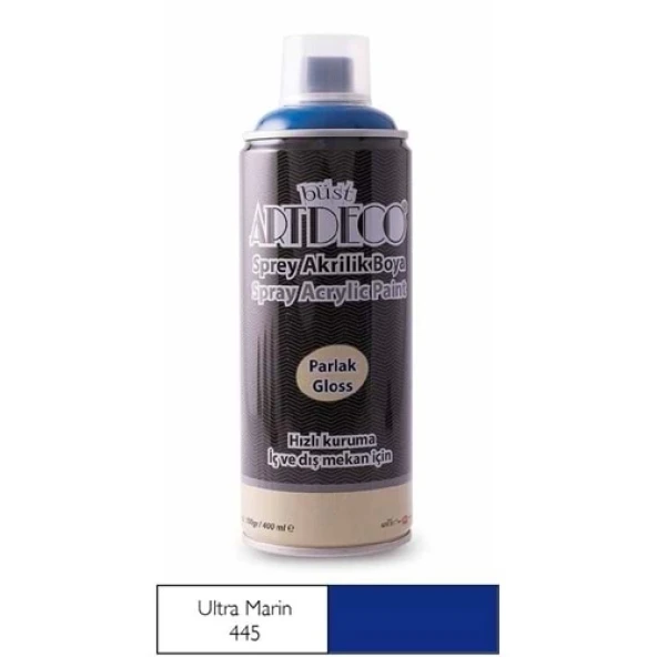 ARTDECO SPREY AKRİLİK BOYA 445 ULTRAMARİNE 400ml (Y-400) ürün görseli 1