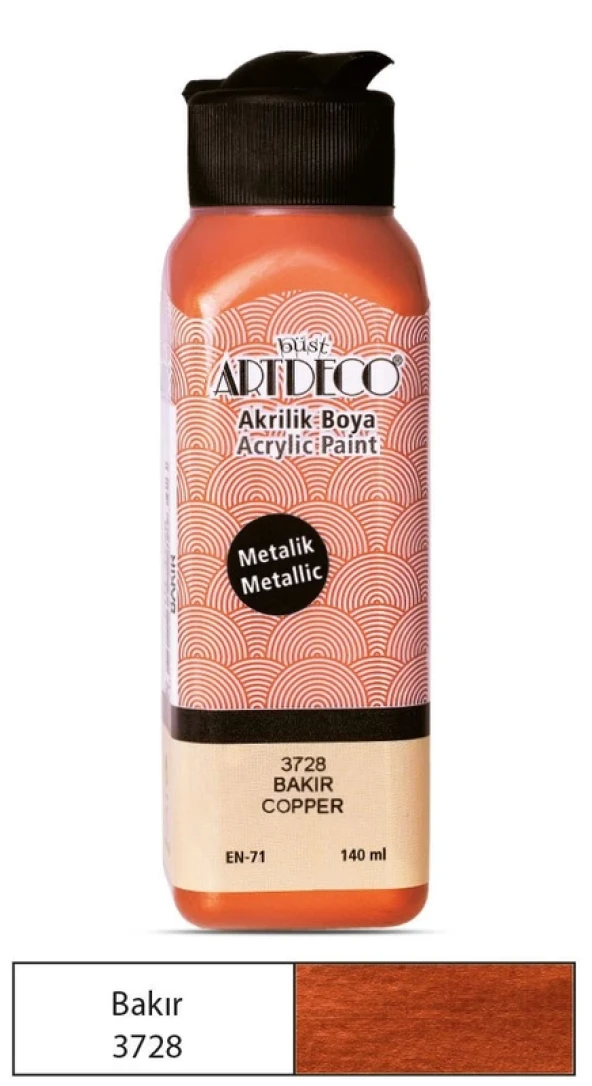 ARTDECO 70R AKRİLİK BOYA 3728 BAKIR 140ml ürün görseli 1
