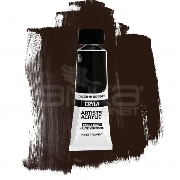 Daler Rowney Cryla Artist Akrilik Boya 75ml 035 Carbon Black Seri A ürün görseli 1