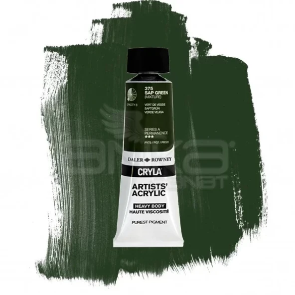 Daler Rowney Cryla Artist Akrilik Boya 75ml 375 Sap Green Seri A ürün görseli 1