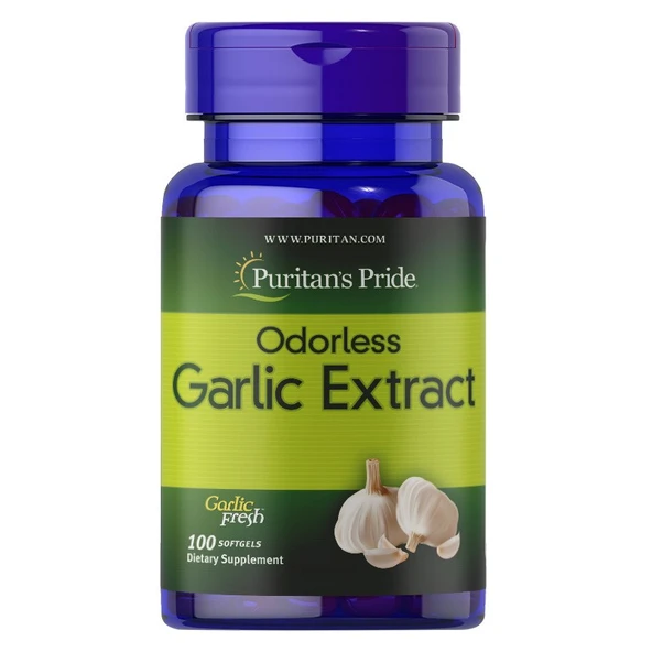 Puritan's Pride Odorless Garlic Extract 1000 Mg 100 Kapsül ürün görseli 1