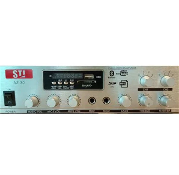 STI AZ 30 STEREO HAT TRAFOLU MİXER AMPLİFİKATÖR ürün görseli 1