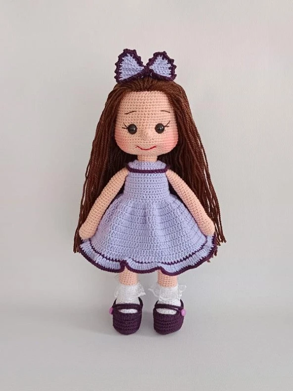 Lavanta Fatoş Bebek Amigurumi Organik Oyuncak ürün görseli 1